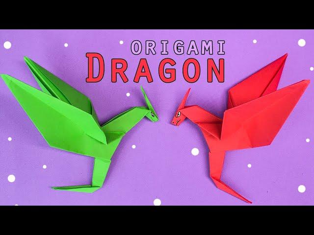 How to make an origami DRAGON || Easy Paper Dragon