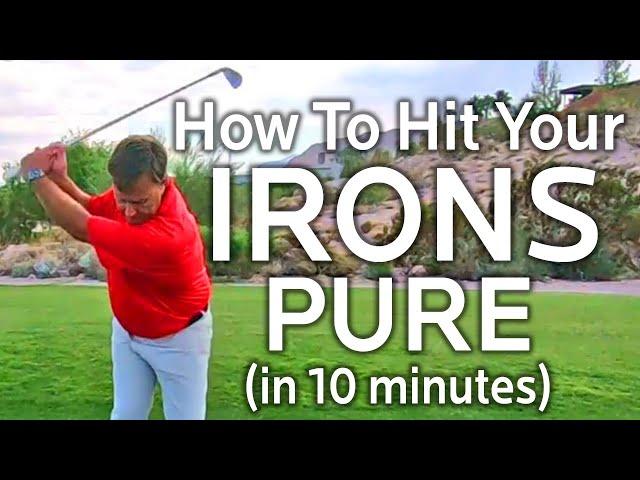 HOW TO HIT YOUR IRONS PURE WITH THIS SIMPLE DRILL