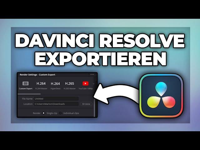 Davinci Resolve Video exportieren und rendern - Tutorial