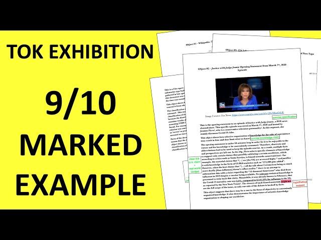 TOK Exhibition Example Breakdown - 9/10 Score Sample - Going Through My IB TOK Exhibition