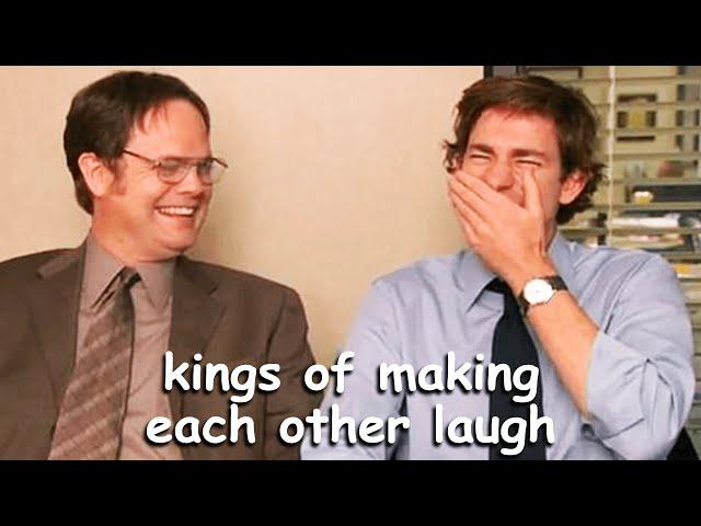 john krasinski & rainn wilson making eachother break for 8 minutes 21 seconds | The Office Bloopers