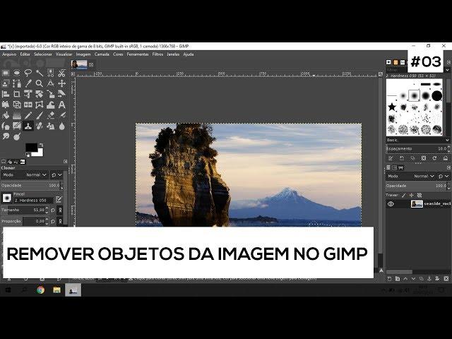 Remover objetos da imagem no GIMP