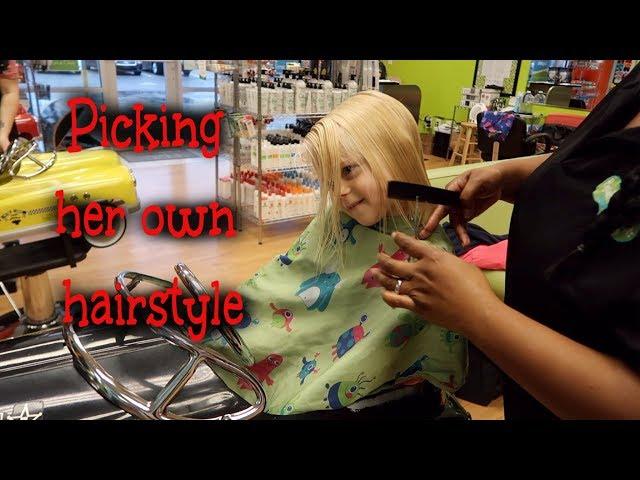 She Chopped Her Hair Off! | Kids Haircut Vlog| Growing with the Garretts