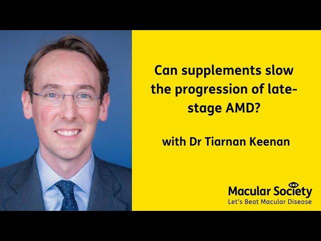 Can supplements slow the progression of late-stage AMD?