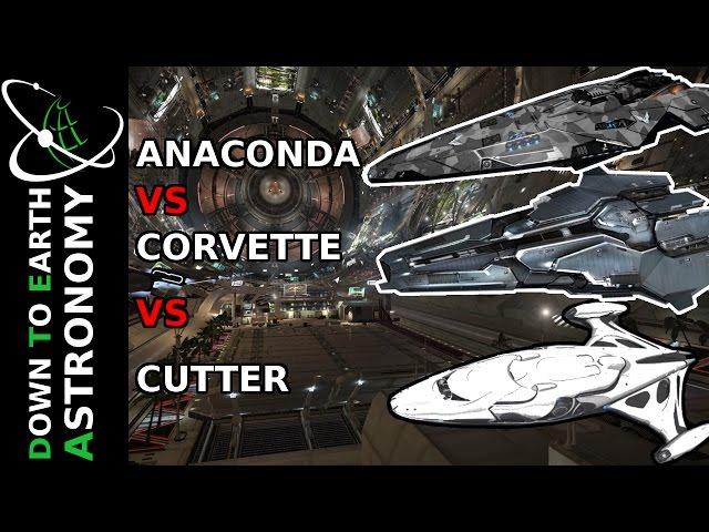 CUTTER VS CORVETTE VS ANACONDA | ELITE DANGEROUS