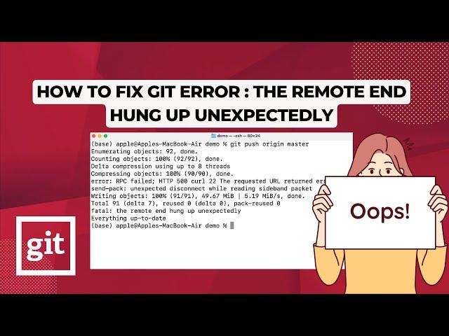 How To Fix Git Error: the remote end hung up unexpectedly | 2023