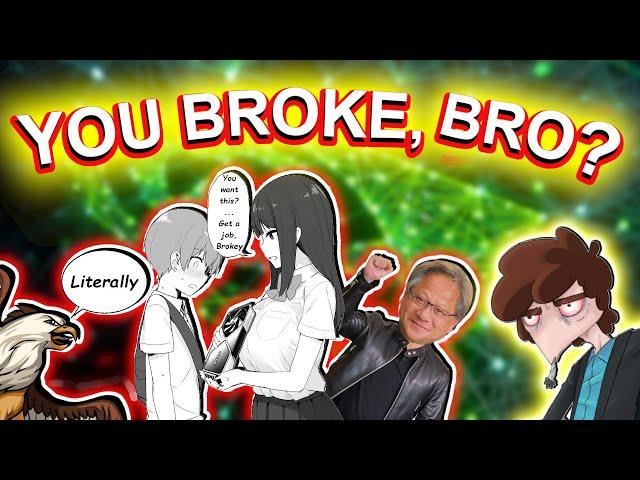 The WORST Possible Take On Nvidia’s RTX 4000 Cards By Griffin Gaming, "STOP BEING BROKE"!!!