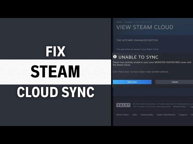 How To Fix Steam Cloud Sync Error [Very EASY!]