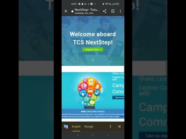 how to registration tcs nextstep protal  #tcsnqt2023 #tcsnextstep