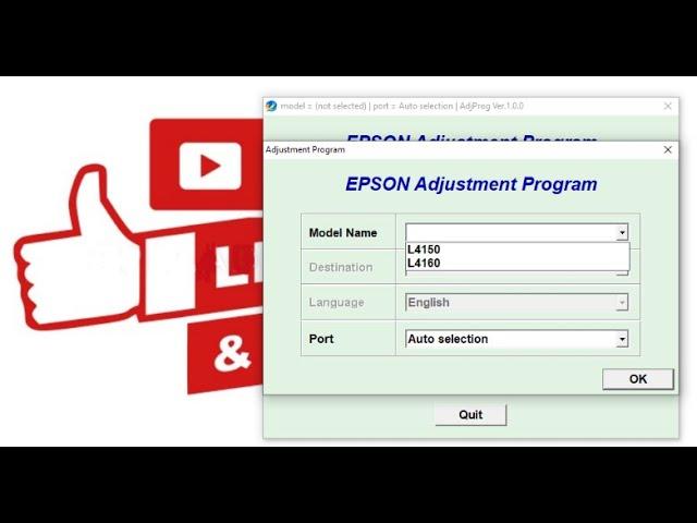 Epson L4150 L4160 resetter software  free 100% download