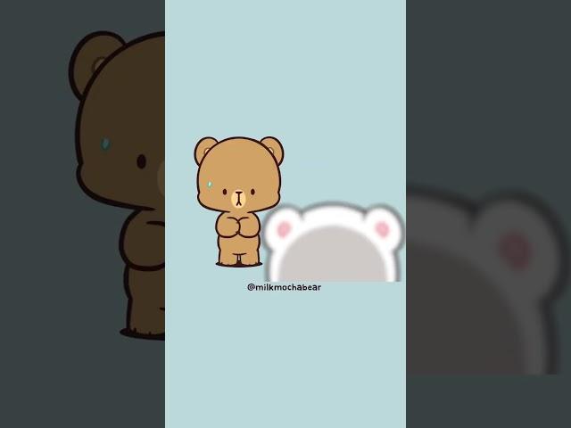 Worry  #shorts #milkmocha #milkandmocha #milkmochabear #bears #animation #cuteanimation