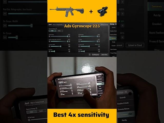 Best 4x sensitivity pubg mobile 4x no recoil sensitivity #pubg #shorts