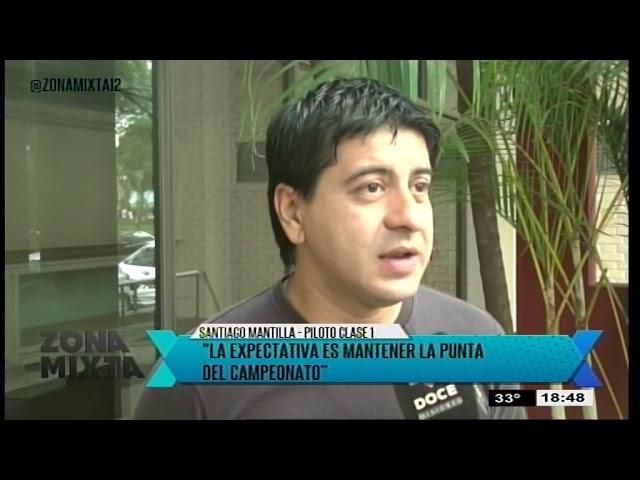 ZONA MIXTA. Santiago Mantilla en la previa a la 7ma fecha del Misionero de Pista