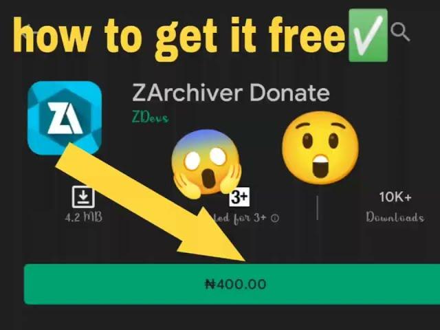 Download Zarchiver  donate for free.                 #azmods™