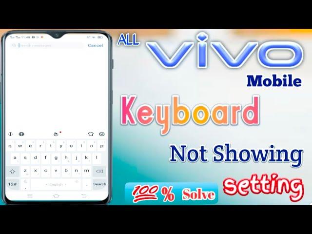 Vivo mobile keyboard,keypad not working settings | vivo mobile fix keyboard not show tips and tricks