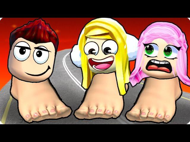 ПОЧЕМУ МЫ С ДРУЗЬЯМИ СТАЛИ ПЯТКАМИ В РОБЛОКС? ШЕДИ ЛЕСКА И НУБИК ROBLOX Toe Wrestle Simulator