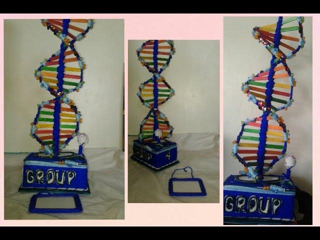 Tips and Tricks(DNA project model)HOW TO MAKE DNA STRUCTURE MODEL..STEP BY STEPscience