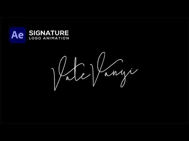 Signature Logo Animation | After Effect