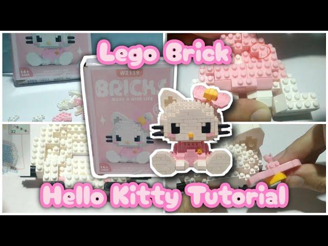 Hello Kitty Tutorial Lego Brick W2119 How To Build Nano Block Cara memasang merakit