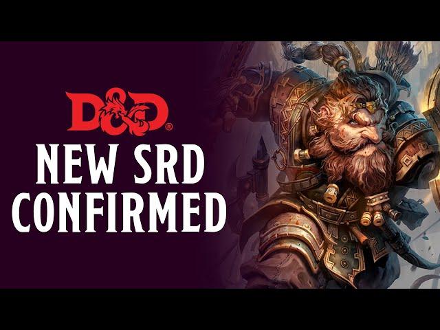 WotC Confirm SRD for New D&D Rulebooks