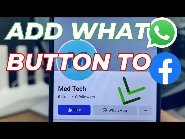 How to add Whatsapp button on Facebook page