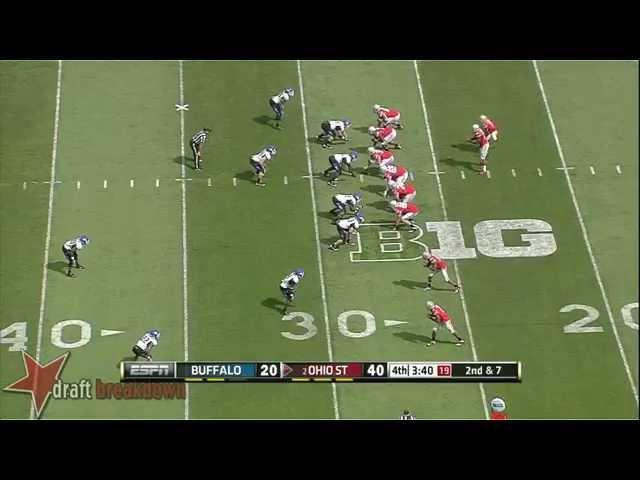 #74 Jack Mewhort, OT, Ohio St vs Buffalo '13