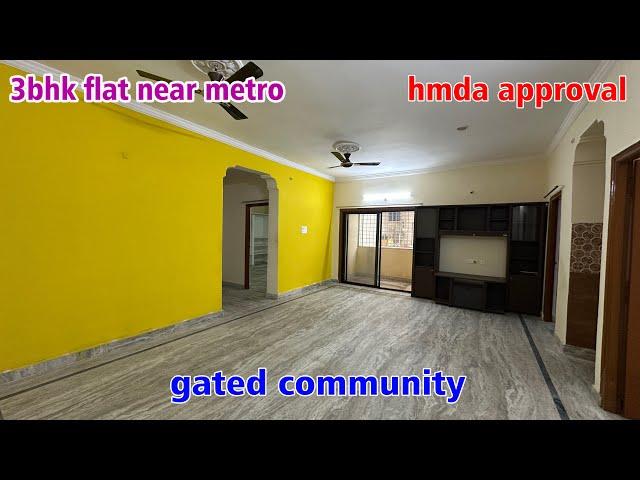 3bhk flat for sale in gated community(p473) || super wentilesion ||number …6281118626 || #nizampet