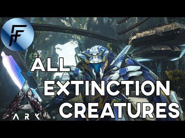 SPAWN ALL EXTINCTION CREATURES ADMIN COMMANDS!!! ARK: Survival Evolved