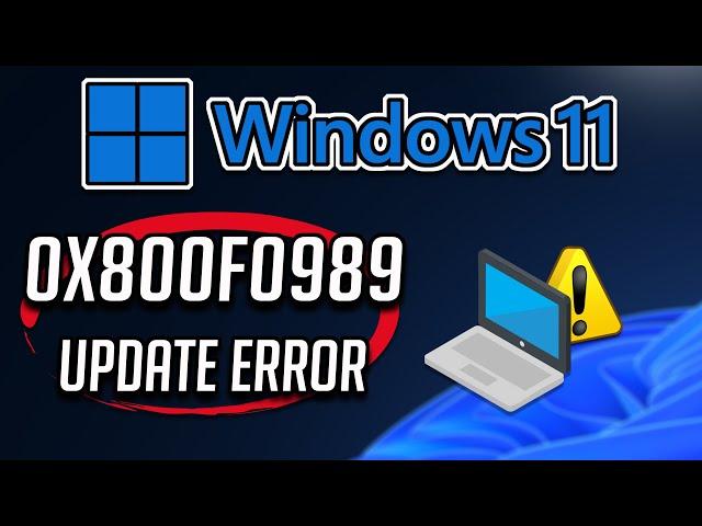 FIX Windows Update Error Code 0x800f0989 in Windows 11/10