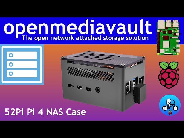 Openmediavault running on a single M.2 drive. 52Pi NAS case.