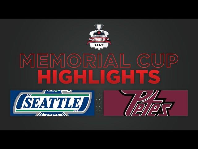 Memorial Cup Highlights: Thunderbirds (4) vs. Petes (1) - June 2, 2023