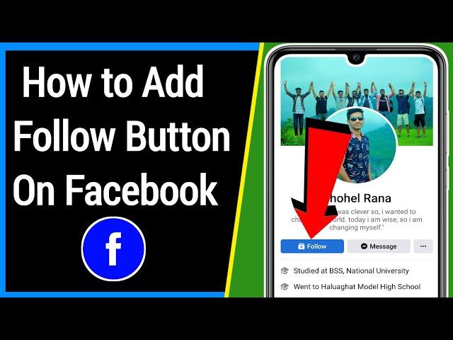 How to Add Follow Button on Your Facebook Profile 2021 | Active Follow Option in Facebook