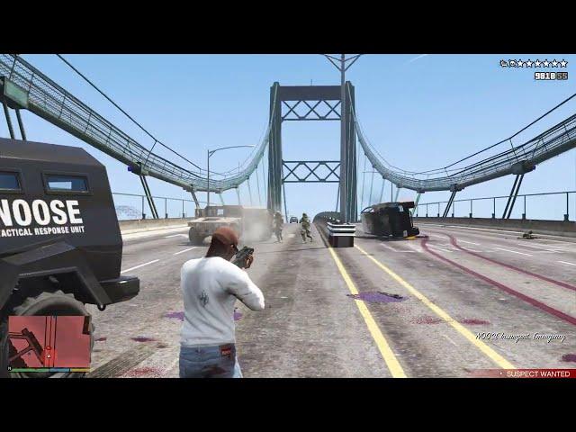 GTA 5 - Bridge Rampage + Six Star Escape