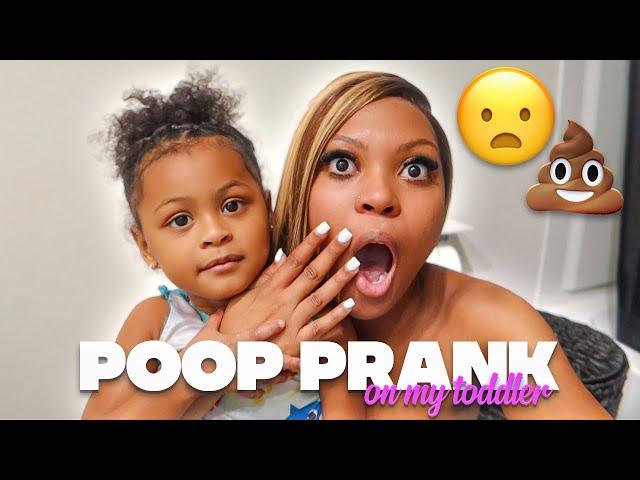 I DID THE P00P PRANK ON MY TODDLER & THIS IS HOW SHE REACTED 