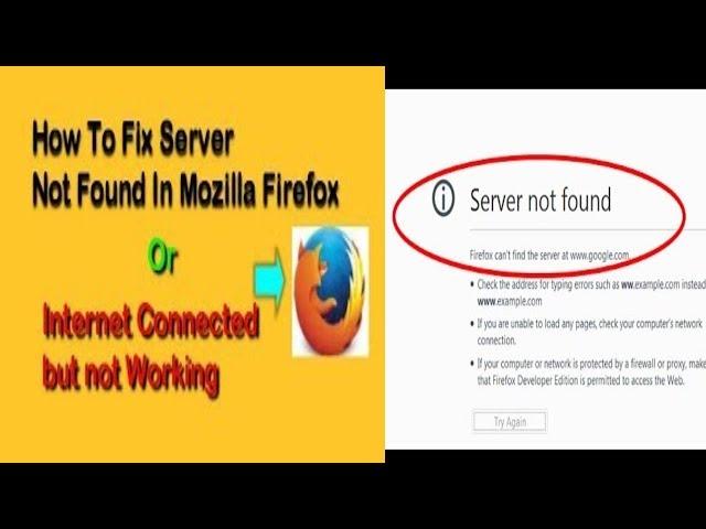 How to fix server not found || Firefox can't find the server error in mozilla firefox || 100% WORK