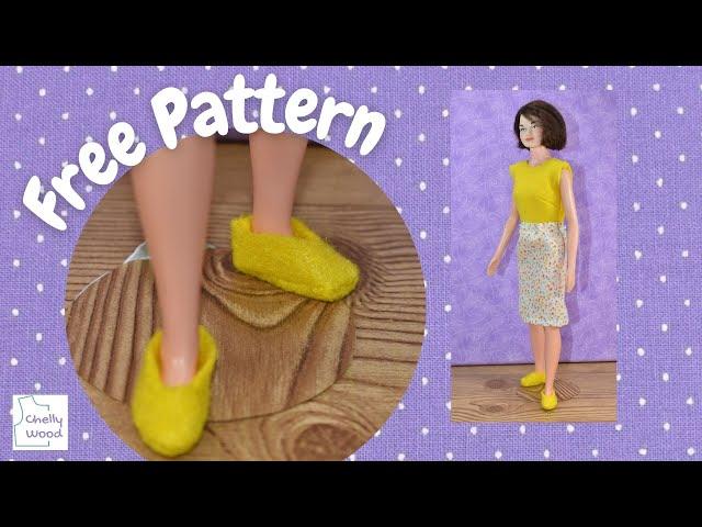 Free Doll Clothes Patterns: How to Make Shoes for Judy Littlechap Dolls #DollCollector #Sewing #DIY