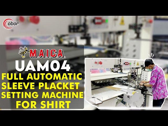 MAICA Italy UAM04 Full Automatic Sleeve Placket Setting Machine for Shirts - the BEST!!!