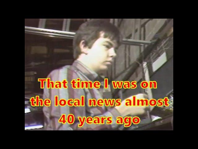 The time I was on Local news in 1986, almost 40 years ago! And my old employers wife's commercial.