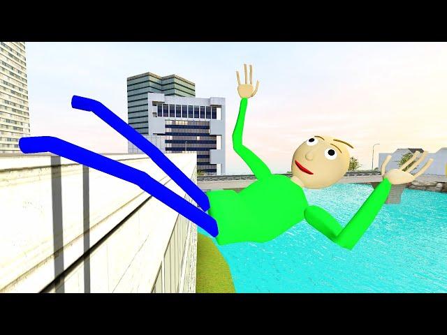 Baldi's Basics Ragdolls Physics (GMOD) Episode 670