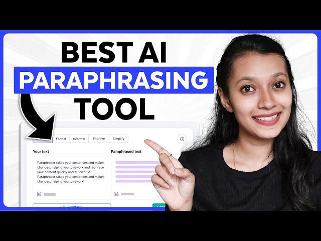 Best AI Tool to Paraphrase Content (Rewrite Text)