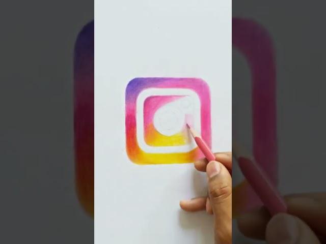 Instagram logo drawing | Vverse art | #shorts #instagram