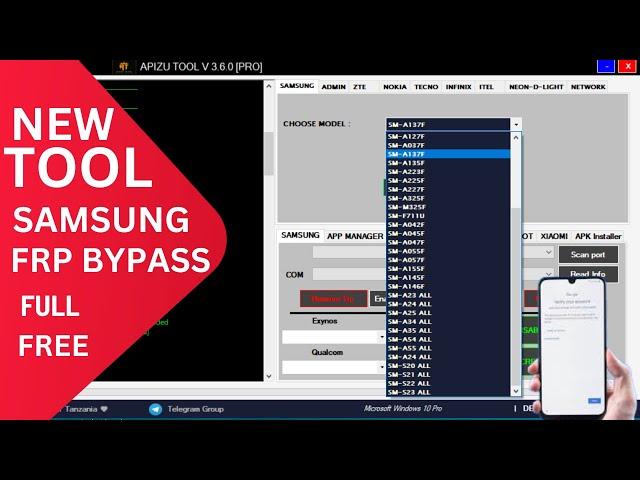 SAMSUNG FRP BYPASS NEW TOOL 2024 | SAMSUNG ANDROID 11/12/13/14 FRP BYPASS | BYPASS FRP FULL FREE