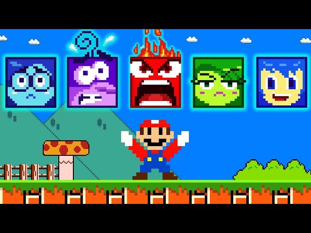 Finish The Pattern? Mario vs Inside Out 2 All Characters Blocks Level Up Maze | Game Animation