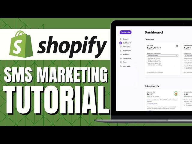 Shopify SMS Marketing Tutorial (2024) | How To Set Up SMS Marketing
