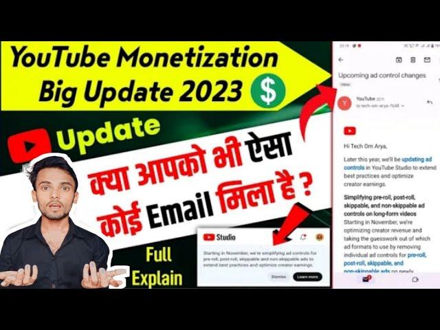 Upcoming ad control changes ! Youtube Monetization Control Ad Update | pre﻿-﻿roll, post﻿-﻿roll,skip