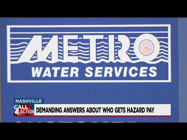 Metro Water Services employee asking why they don't receive hazard pay