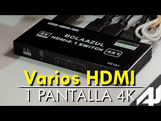  Conecta Varias Consolas a una Pantalla con este Dispositivo | Switch HDMI (4K 120hz)