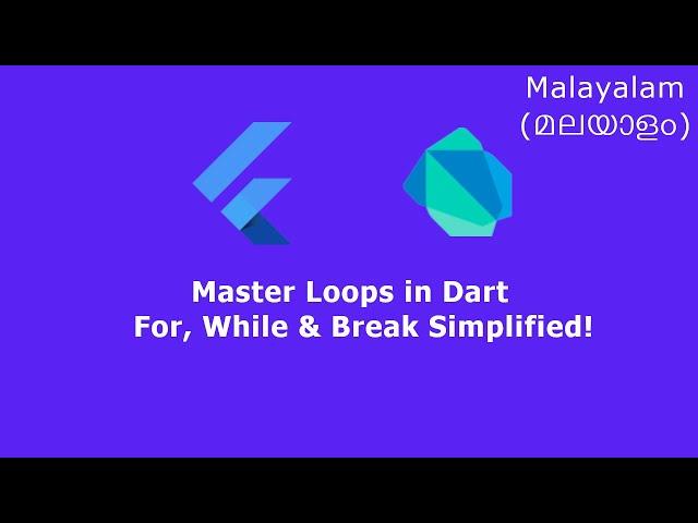 Loops in Dart: For, While & Break | Flutter & Dart Tutorial (Part 4).