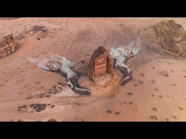 Making a MONUMENTAL Desert Artwork in ALULA, Saudi Arabia