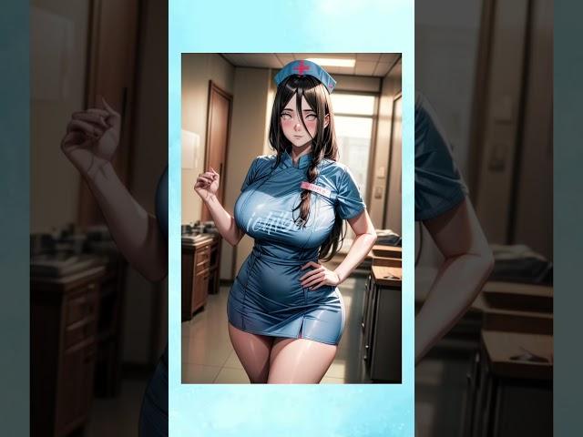 Hanabi Hyuga as a Hot Nurse | Boruto Anime #hanabi #hinata #tsunade #sakura #anime #trending #waifu